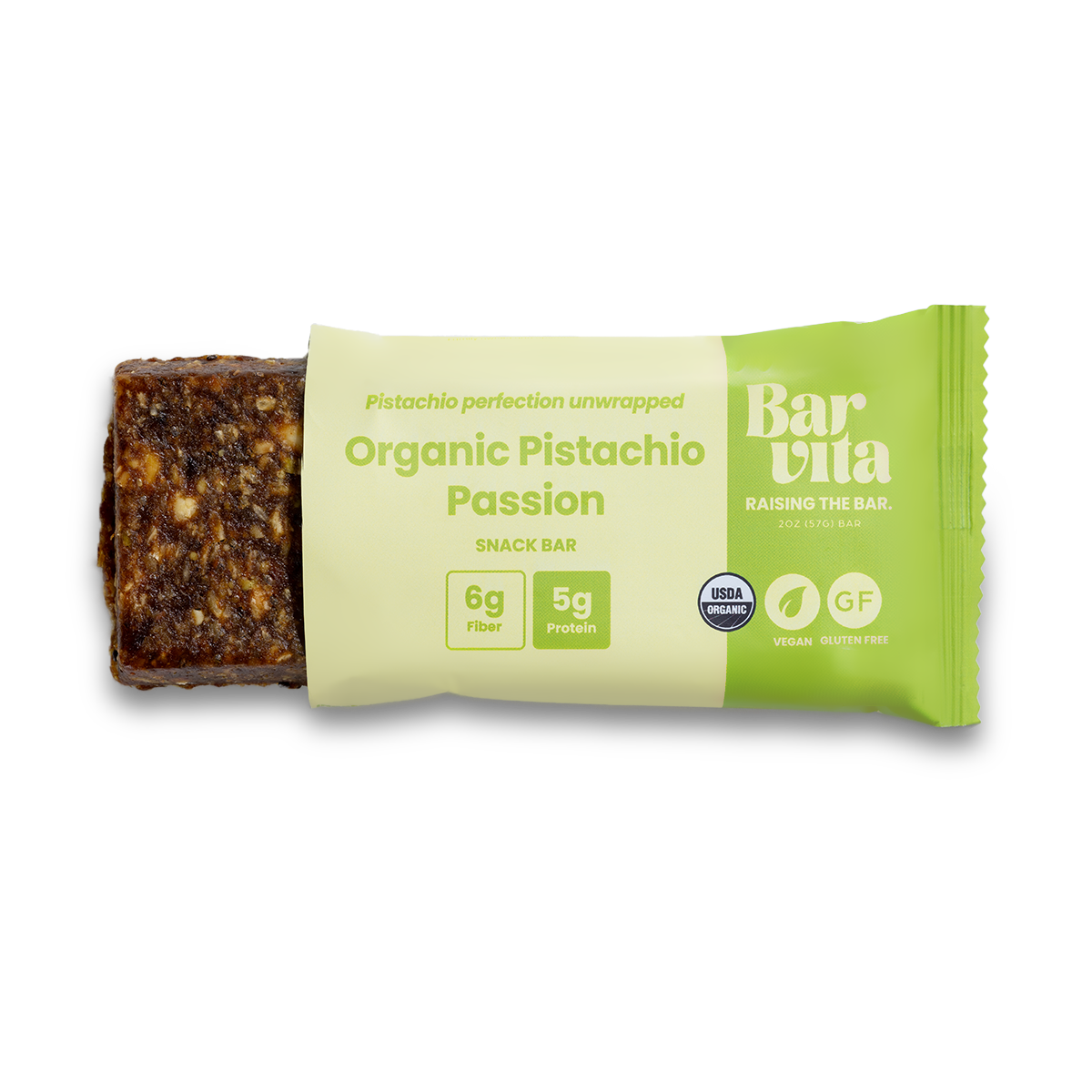 Pistachio Passion Gluten-free snacks  Vegan bars Barvita