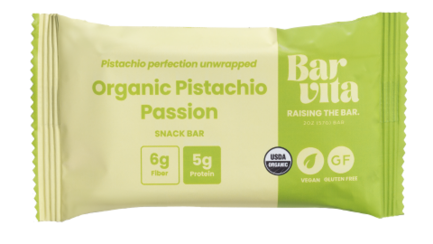Pistachio Passion Gluten-free snacks  Vegan bars Barvita