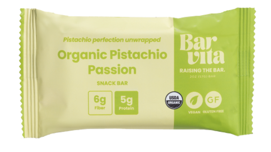 Pistachio Passion Gluten-free snacks  Vegan bars Barvita